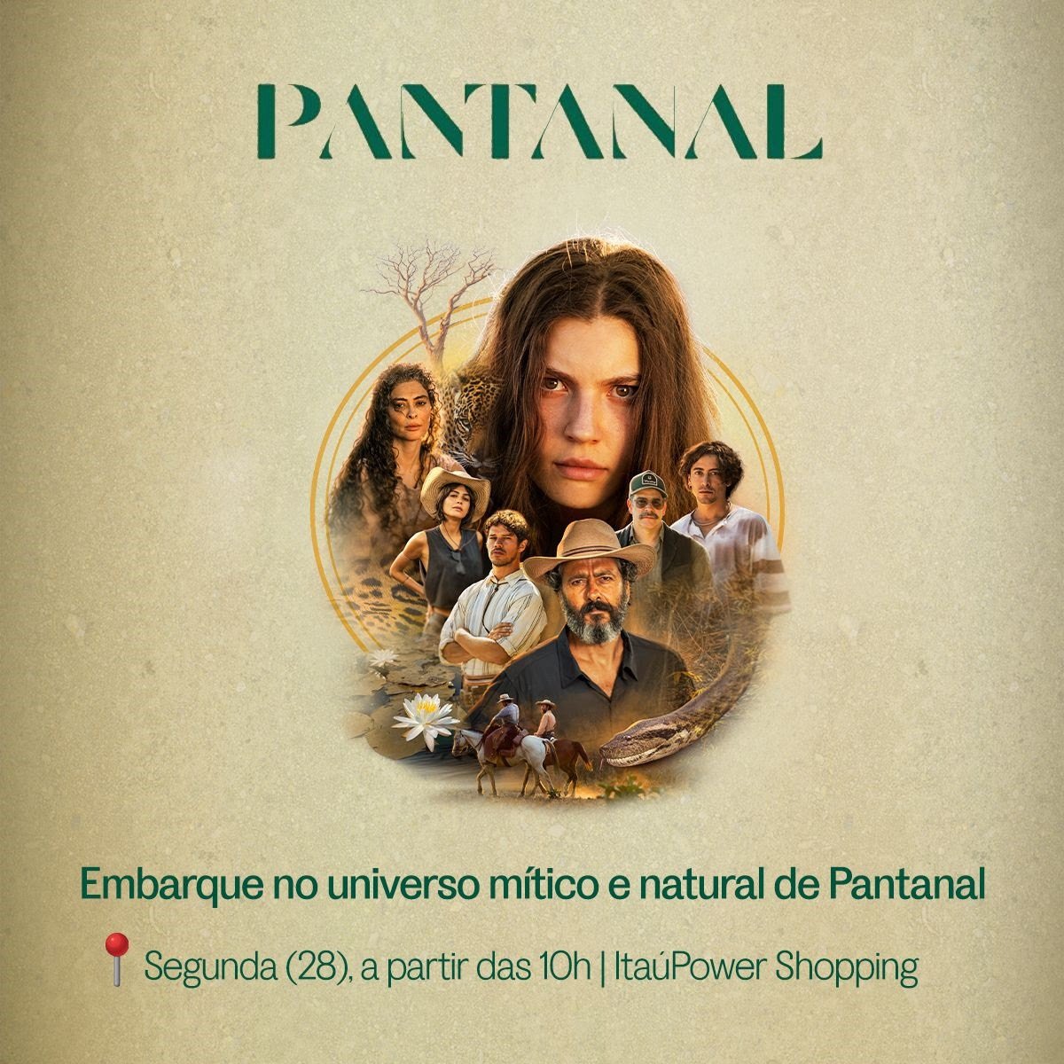 ItaúPower Shopping entra no clima da novela Pantanal