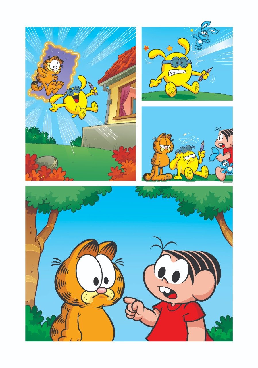 Lançamento: Turma da Mônica encontra Garfield em nova HQ da Panini - imagem 5
