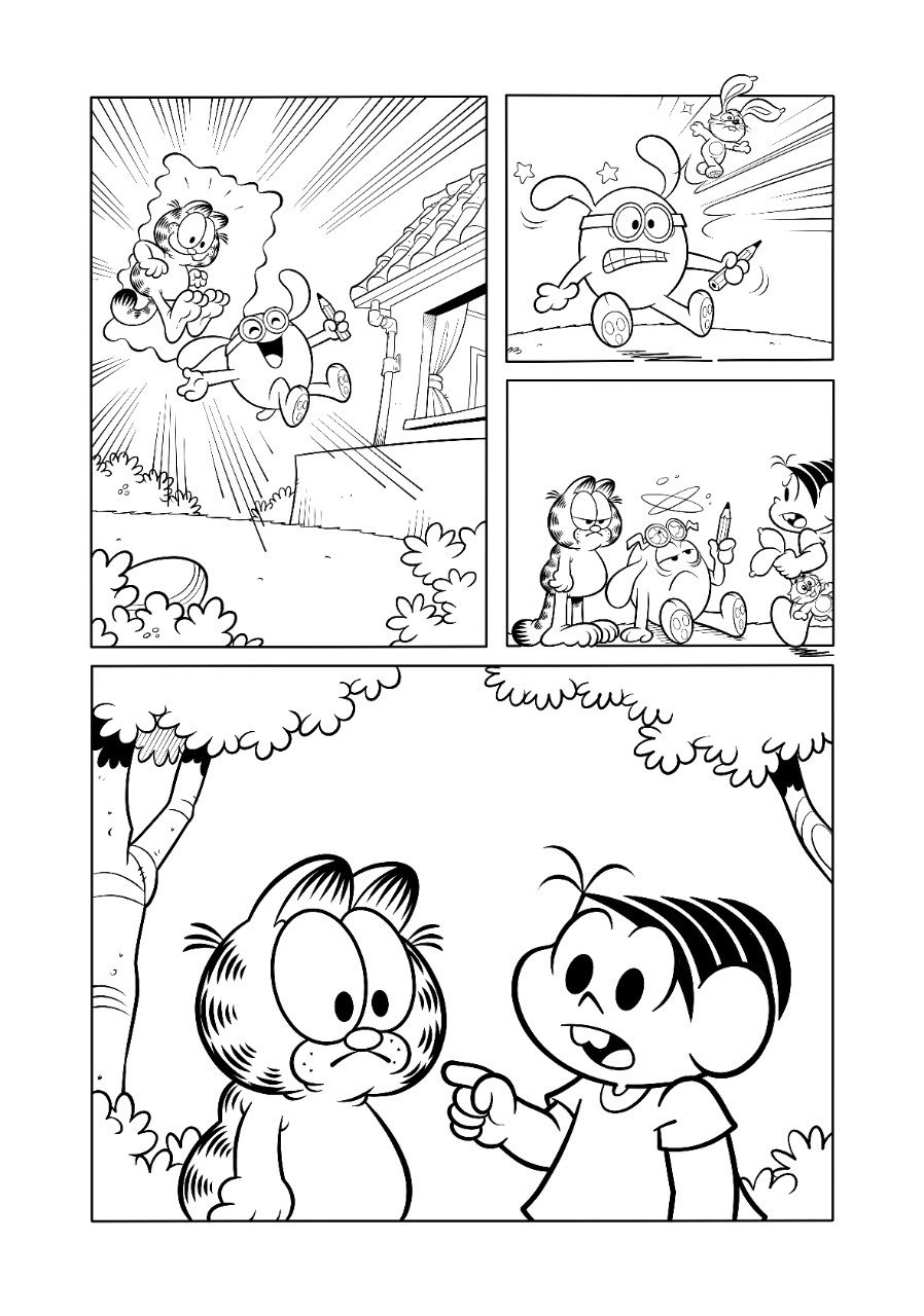 Lançamento: Turma da Mônica encontra Garfield em nova HQ da Panini - imagem 6