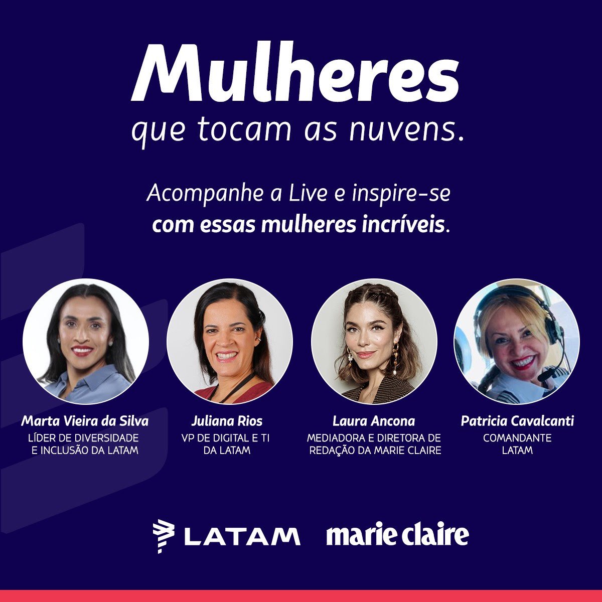 LATAM Brasil e Marie Claire promovem live especial no mês das mulheres - imagem 2