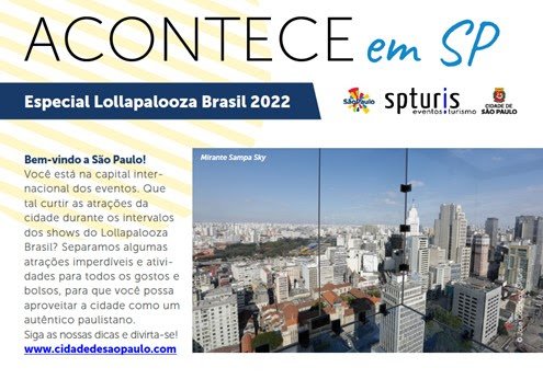 São Paulo Turismo fortalece parceiras com grandes eventos, como o Lollapalooza Brasil - imagem 2