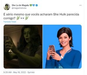 Lu vira meme com série da Marvel e muda seu nome no Twitter para "She Lu, do Magalu"