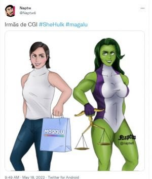 Lu vira meme com série da Marvel e muda seu nome no Twitter para "She Lu, do Magalu" - imagem 5