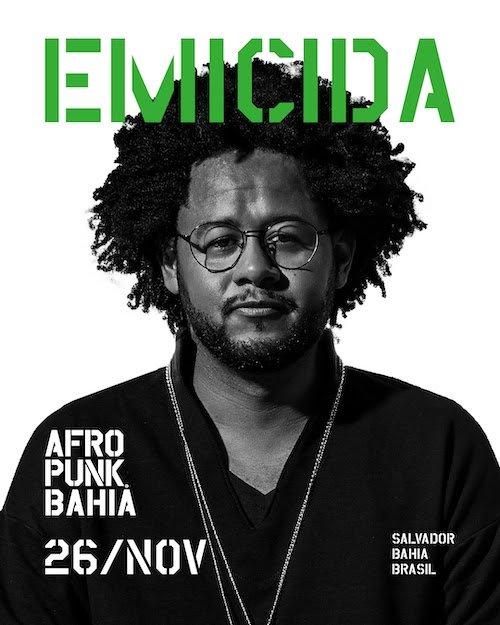 AFROPUNK Bahia anuncia Emicida como primeiro nome do line-up da edição 2022