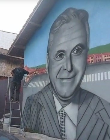 Aviso de pautaMoradores de São Bernardo inauguram mural artístico em homenagem a Salvador Arena como parte de - imagem 4