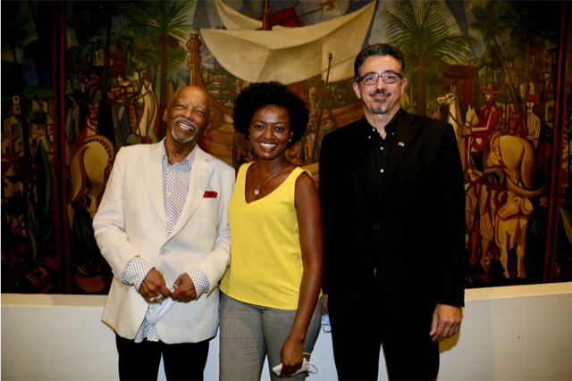 Emanoel Araujo, Aline Torres e Sérgio Sá leitão. Foto: Denise Andrade 
