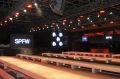 Um dos galpões foi transformado em sala de desfile para o SPFW.