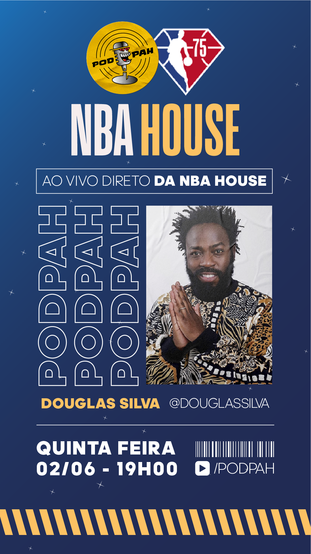 Podpah recebe hoje o ator e ex-BBB Douglas Silva, o "DG"