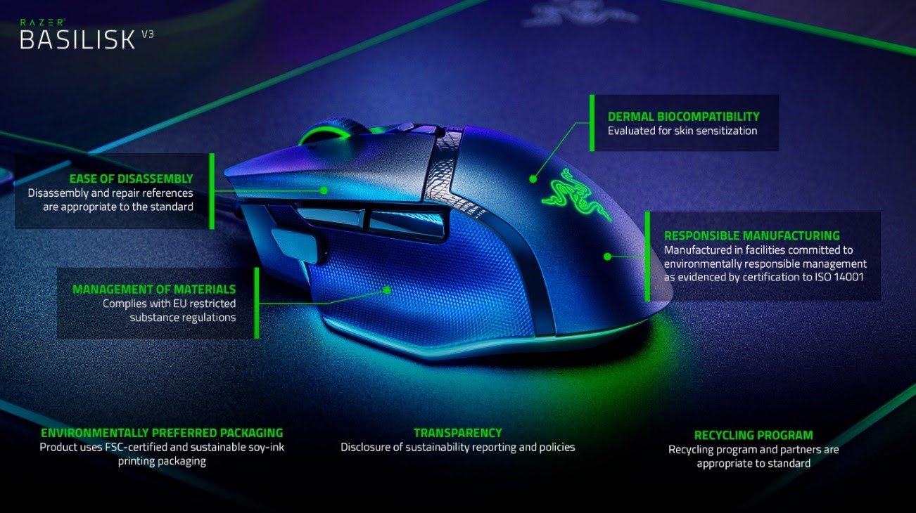 Razer celebra o Dia Mundial do Meio Ambiente com anúncio dos primeiros mouses gamer com certificação ecológica - imagem 3