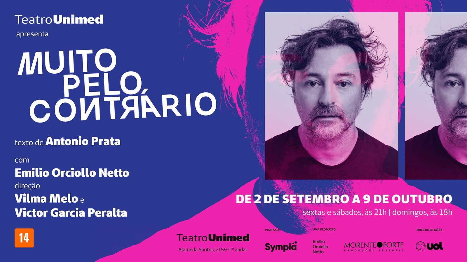 Começam as vendas de ingressos para Muito Pelo Contrário, comédia de Antonio Prata, com Emilio Orciollo - imagem 2