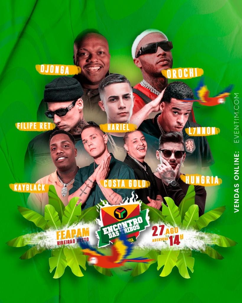 Fenômenos dos streams reunidos no Encontro das Tribos edição AMAZÔNIA
