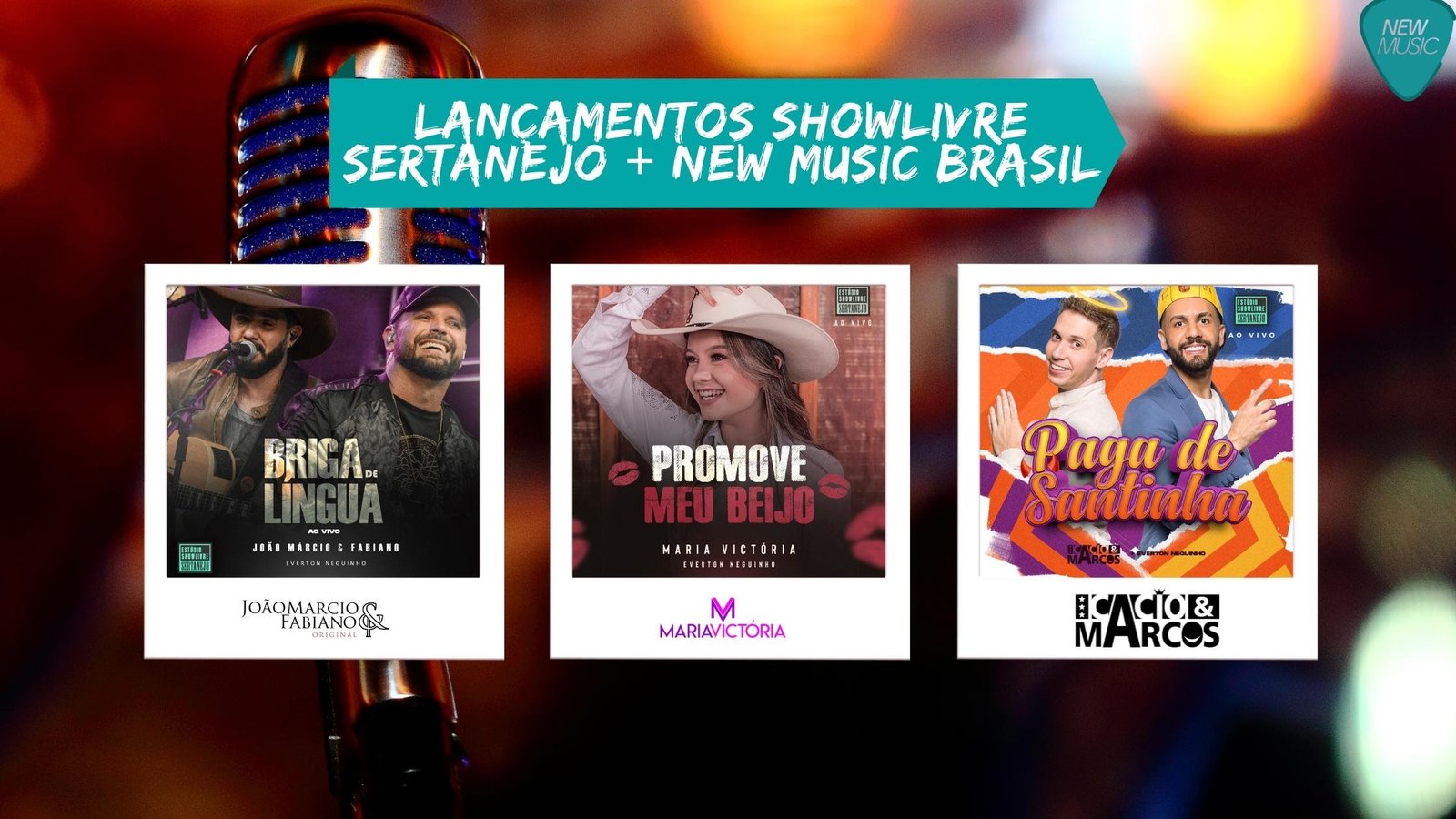 Artistas da New Music Brasil tomam conta do Estúdio Showlivre Sertanejo!