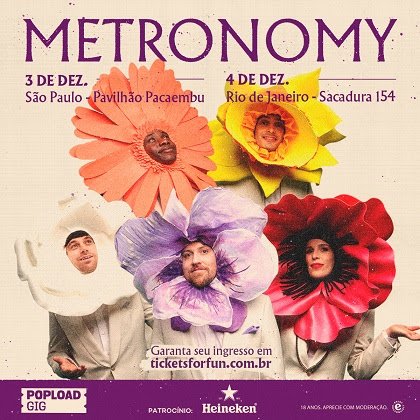 Banda inglesa Metronomy volta ao país em dezembro para shows em São Paulo e no Rio de Janeiro