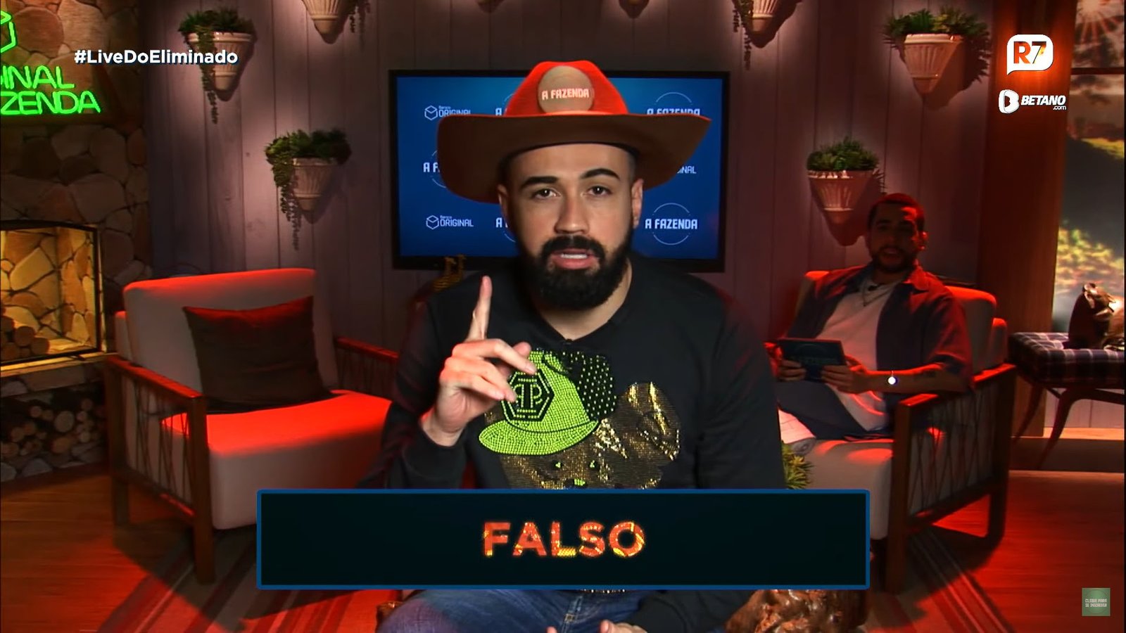 EM LIVE NO R7, ELIMINADO DE “A FAZENDA 14” CONTA QUE GRETCHEN TORCIA PARA ELE NAMORAR A NETA DELA - imagem 6
