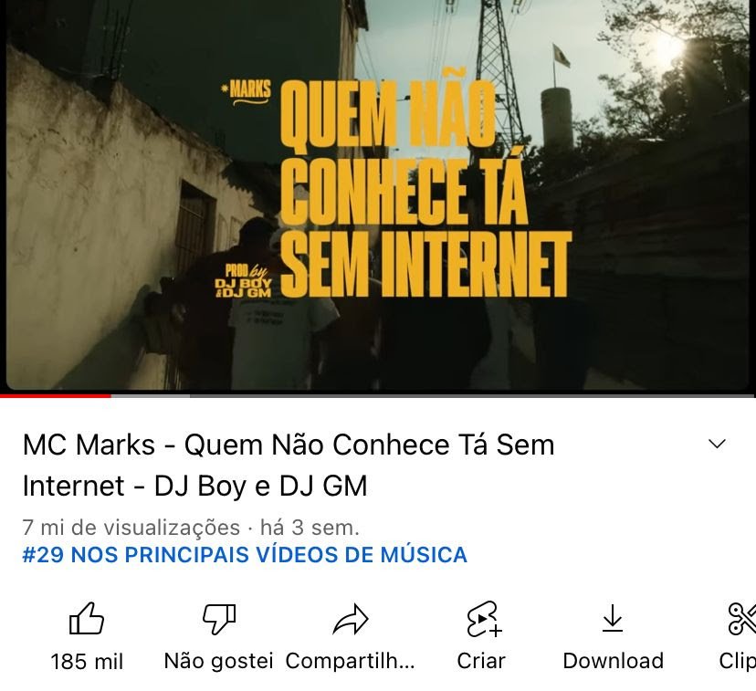 MC Marks alcança 2,5M de seguidores após publicar prévia de música no Instagram - imagem 2