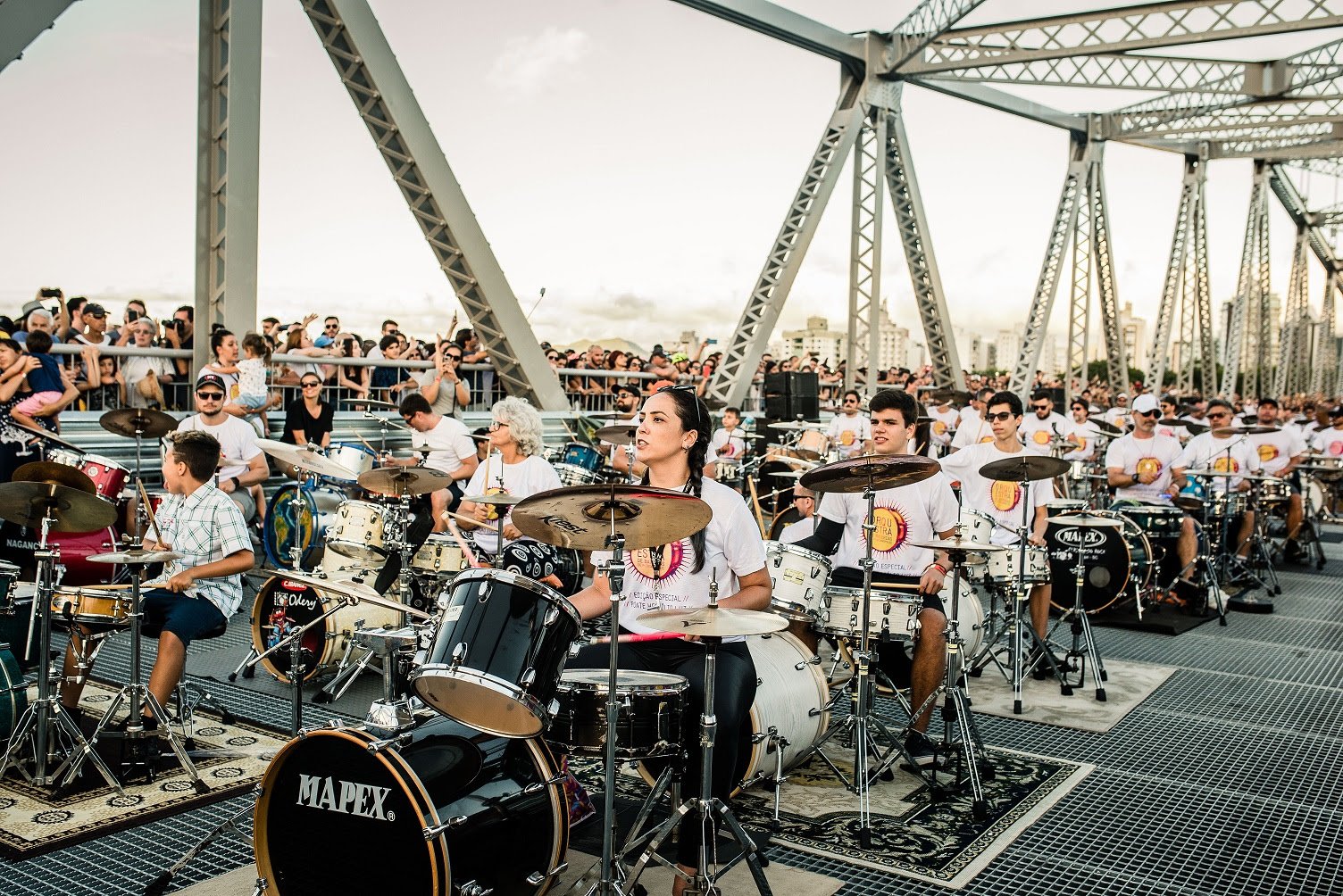 Orquestra de Baterias deve reunir mais de 500 bateristas em Florianópolis(SC)