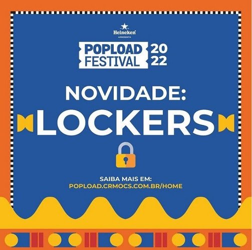 POPLOAD Festival abre reservas para lockers de sua próxima edição, marcada para 12 de outubro
