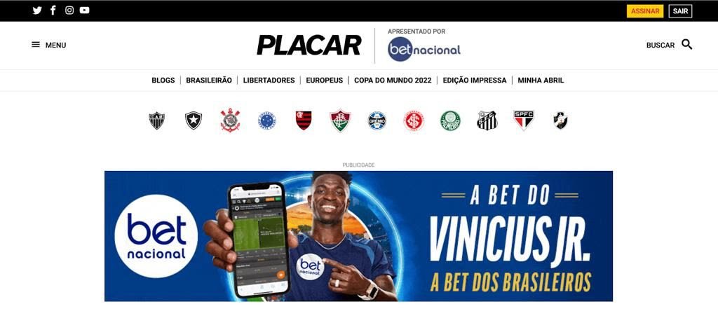 Betnacional fecha acordo de exclusividade com a Placar