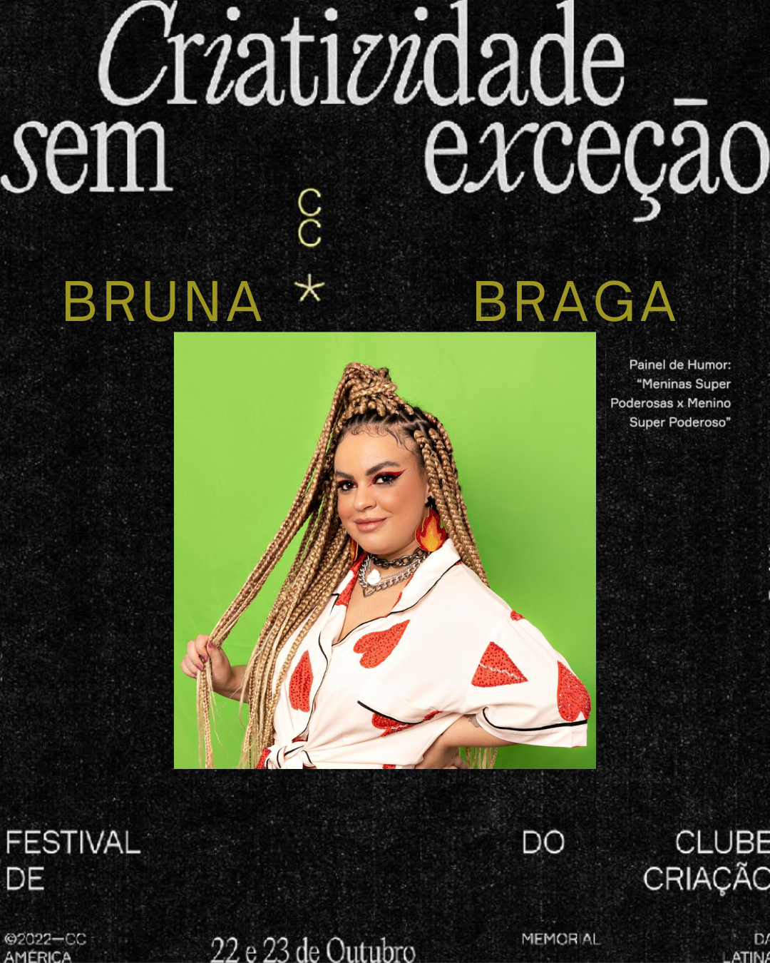 Bruna Braga é presença confirmada no Festival do Clube de Criação 2022