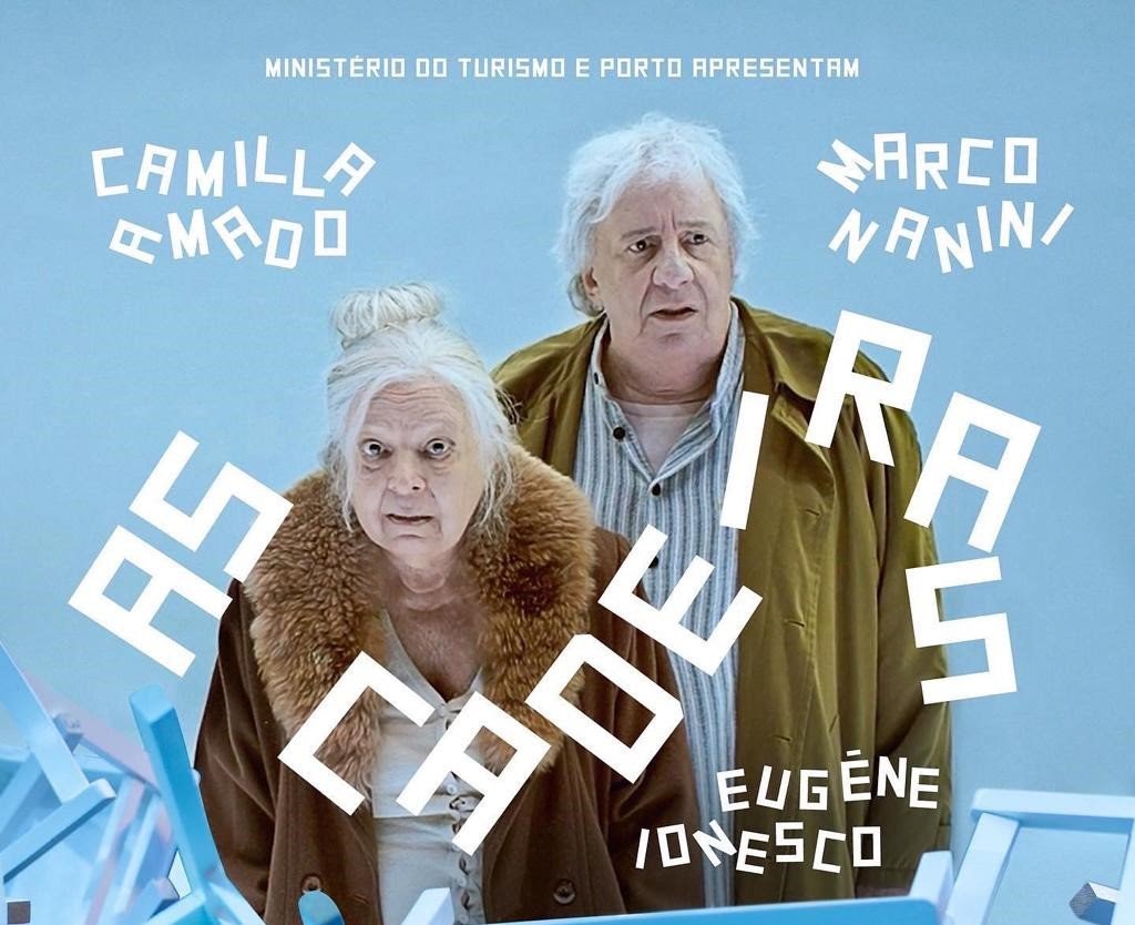 MARCO NANINI E CAMILLA AMADO FAZEM ‘TEATRO NA TELA’ COM ‘AS CADEIRAS’