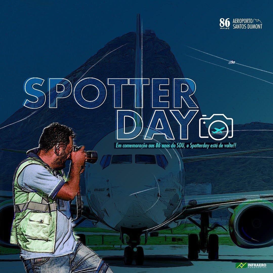 Aeroporto Santos Dumont comemora seus 86 anos com Spotter Day