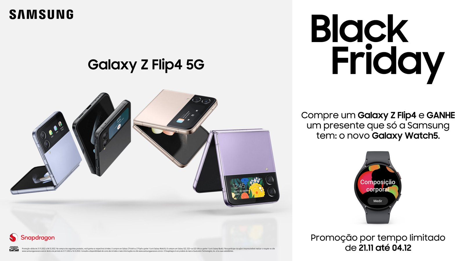 Black Friday Samsung: compre um smartphone da linha S22 5G ou um dobrável Z Fold4 5G ou Z Flip4 5G e ganhe um - imagem 4