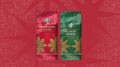 Da esquerda para a direita, Starbucks® Christmas Blend e Starbucks® Christmas Blonde Roast 