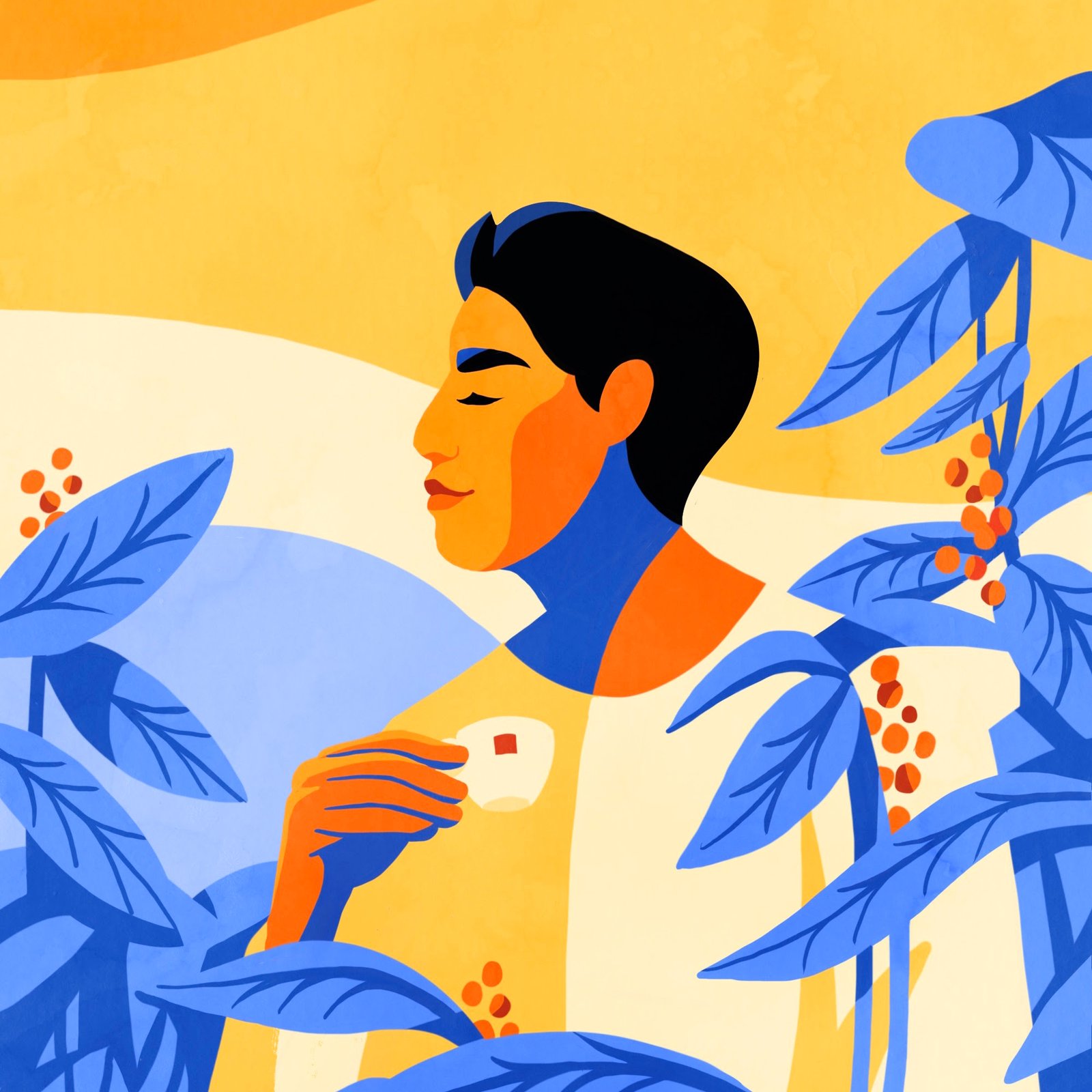 Uma nova e criativa maneira de retratar a cultura do café: 9 ilustrações de artistas para os 9 países - imagem 10