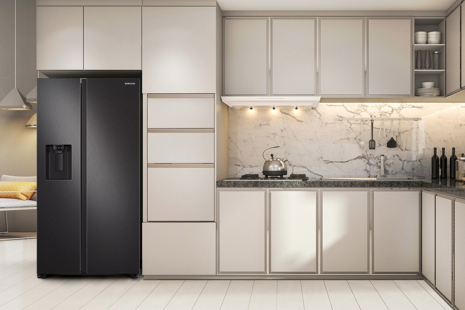 Geladeira Samsung Side by Side RS60 é a escolha ideal para quem deseja mais espaço para armazenar alimentos
