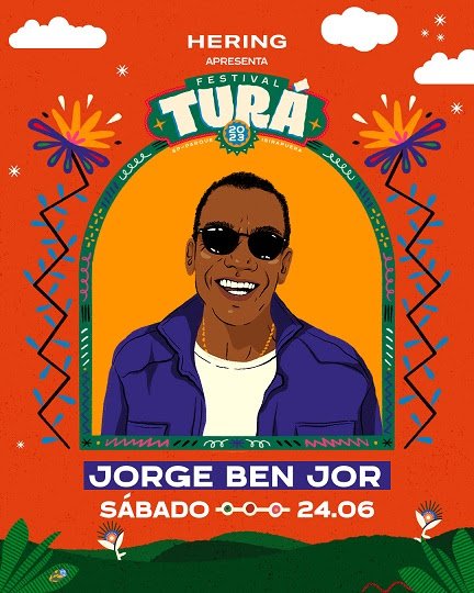 Turá confirma Jorge Ben Jor no line-up de sua segunda edição, marcada para os dias 24 e 25 de junho