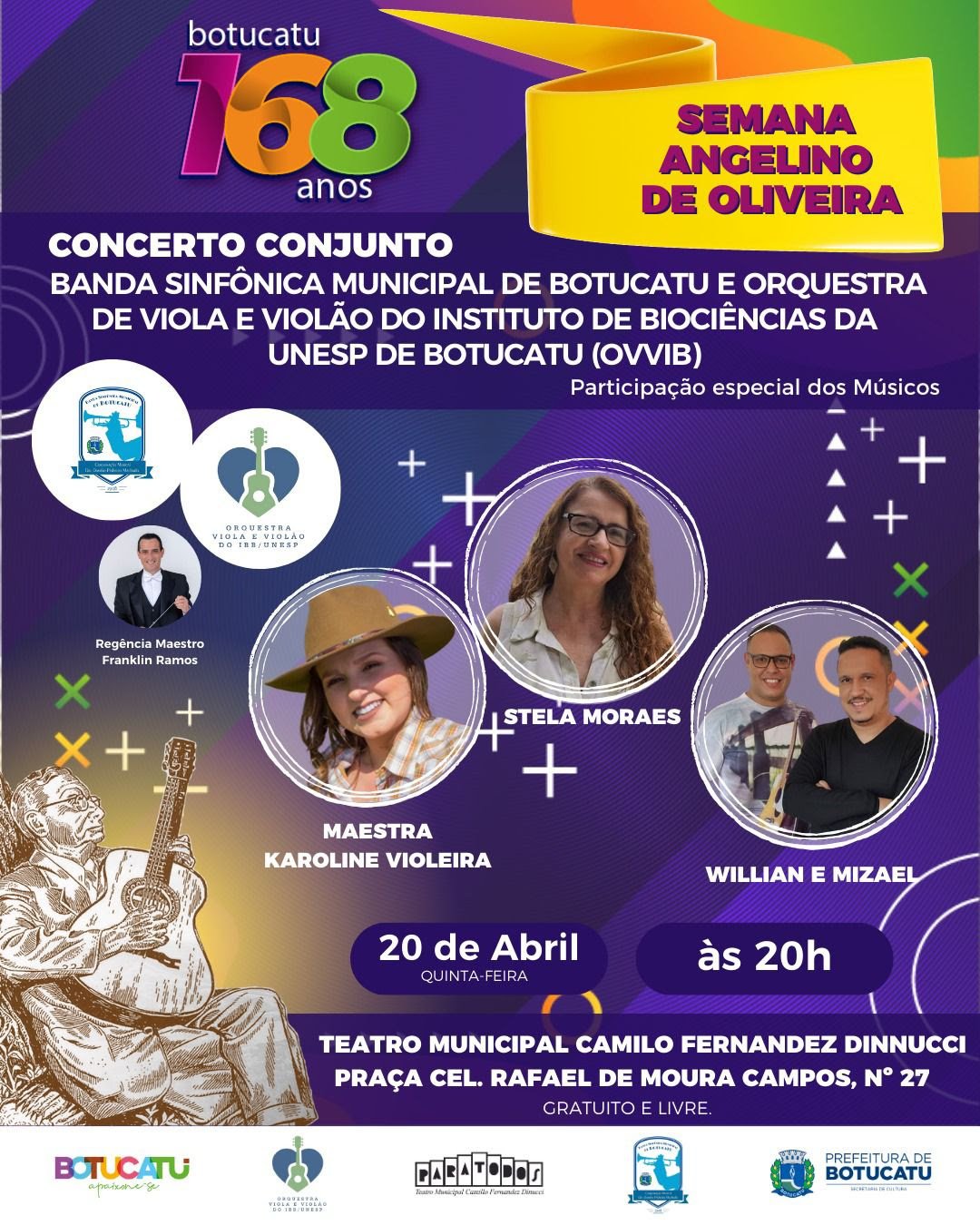 Botucatu celebra Semana Angelino de Oliveira com concertos de violas e sinfônicos de músicas caipiras - imagem 3