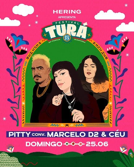 Festival Turá: Pitty convida Céu e Marcelo D2 para o primeiro show — em São Paulo — da turnê de 20 anos do
