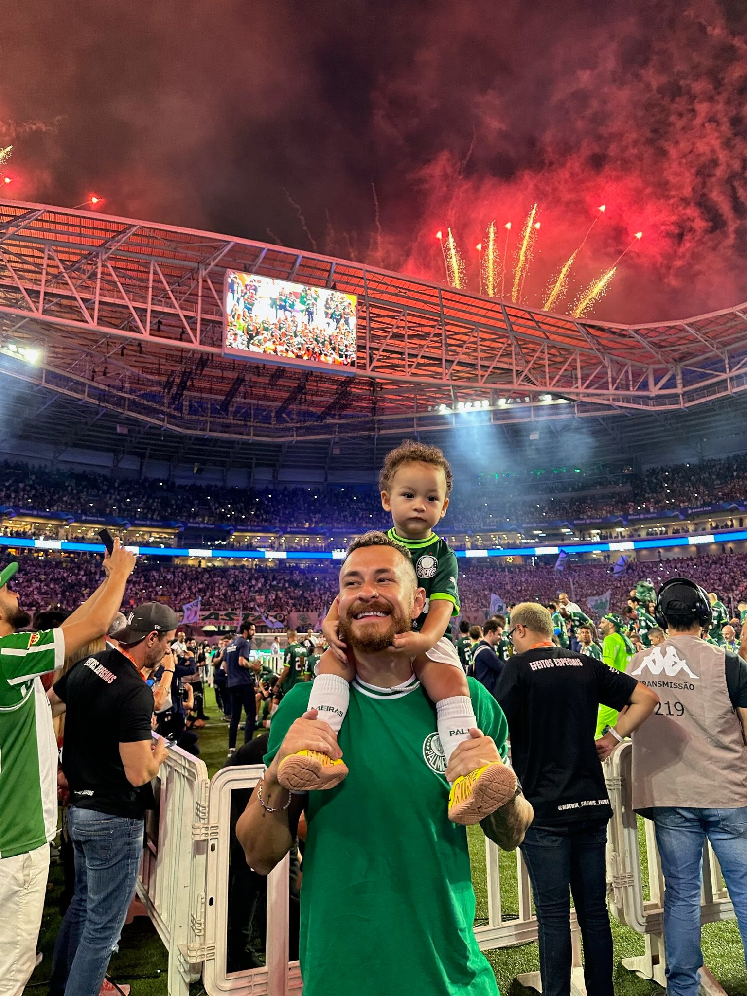 Pé quente: Fred leva Cris para ver a vitória do Palmeiras no Paulistão - imagem 2