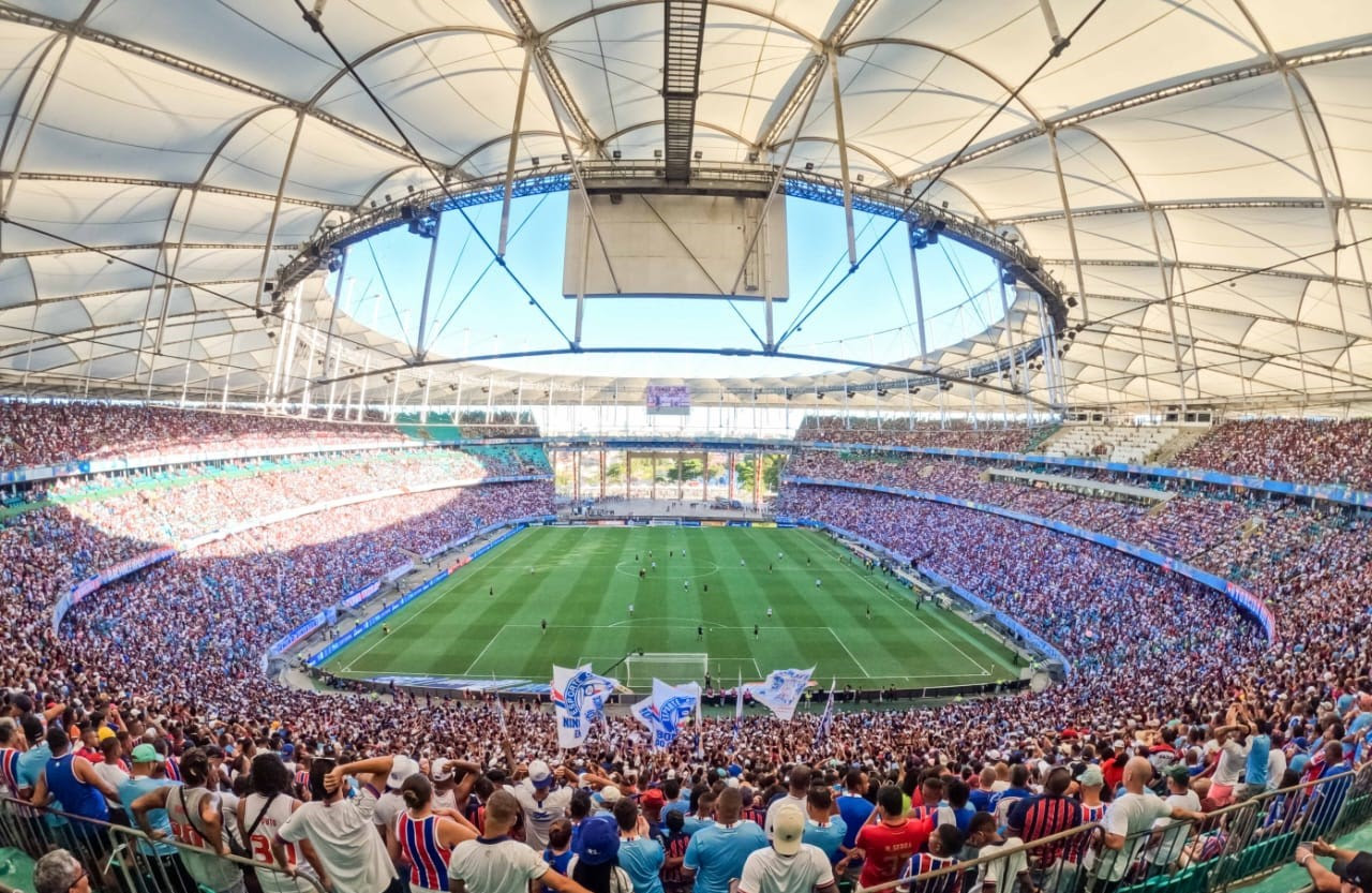 Arena Fonte Nova prepara grande festa para o pré-jogo de Bahia X Cruzeiro com transmissão da final da