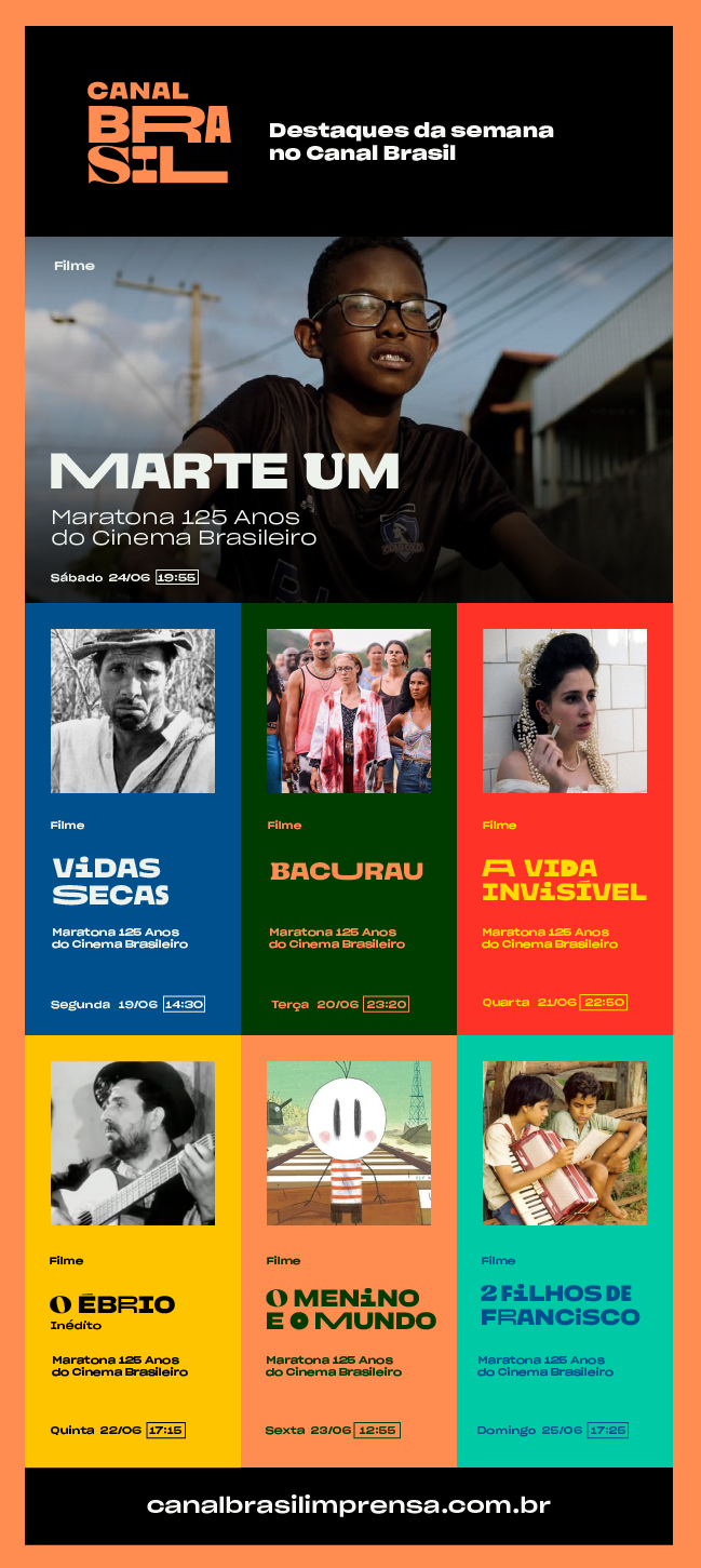 Canal Brasil Destaques de 19 a 25 de junho