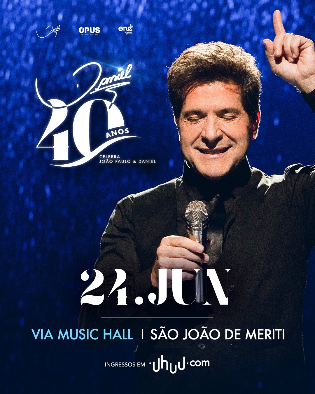 Daniel comemora 40 anos de carreira com tour inédita em homenagem a João Paulo - imagem 8