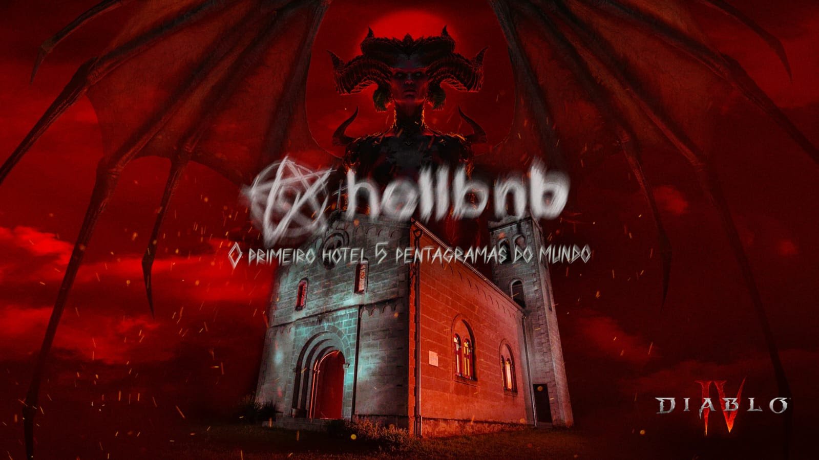 Diablo IV transforma catedral centenária em HellBnB, onde influenciadores viverão uma noite aterradora