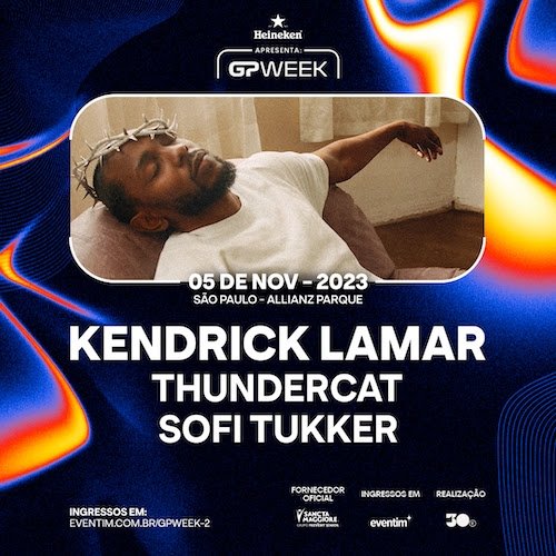 Kendrick Lamar é confirmado no segundo dia do GPWeek. Além do mais importante rapper da atual geração