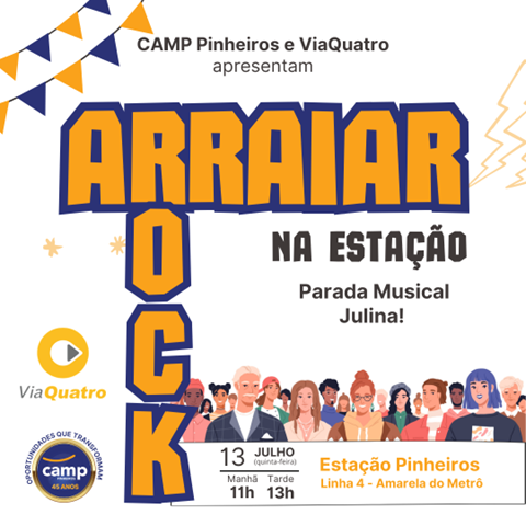 Estação Pinheiros, da ViaQuatro, recebe o “Arraiar Rock na Estação”, com show para fãs das Festas Juninas e - imagem 2