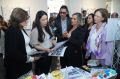 Primeira-dama, Cristiane Freitas, e presidente do Conselho do Fussp, Berenice Giannella, em visita aos estandes de municípios para conhecer projetos de desenvolvimento social.