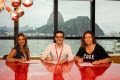 Carolina Suárez, Sergio Londoño e Andrea Mota, no escritório da Coca-Cola Brasil, Rio de Janeiro