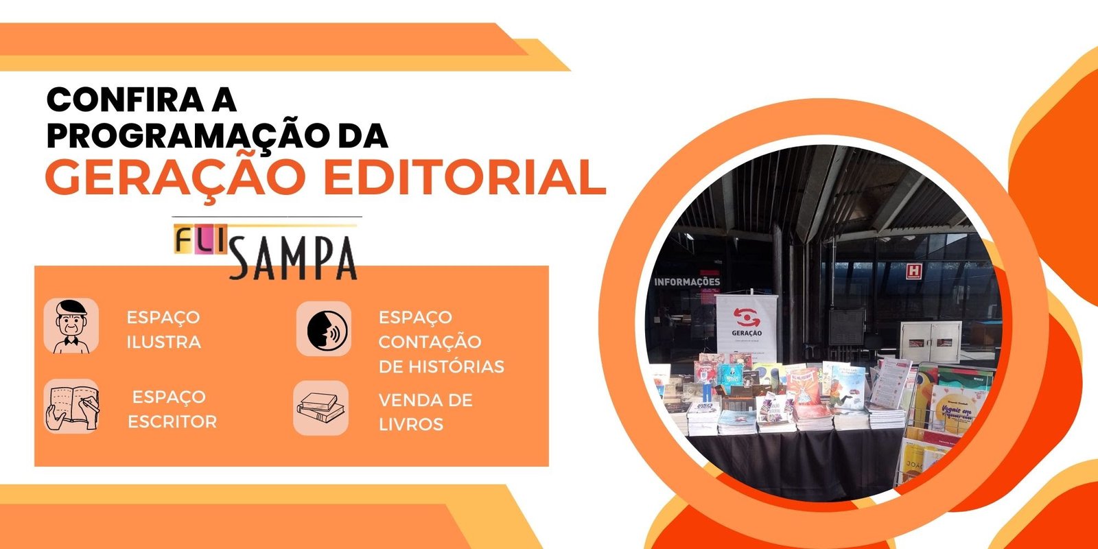 Geração Editorial apresenta obras literárias e promove interações naFLI Sampa, em São Paulo