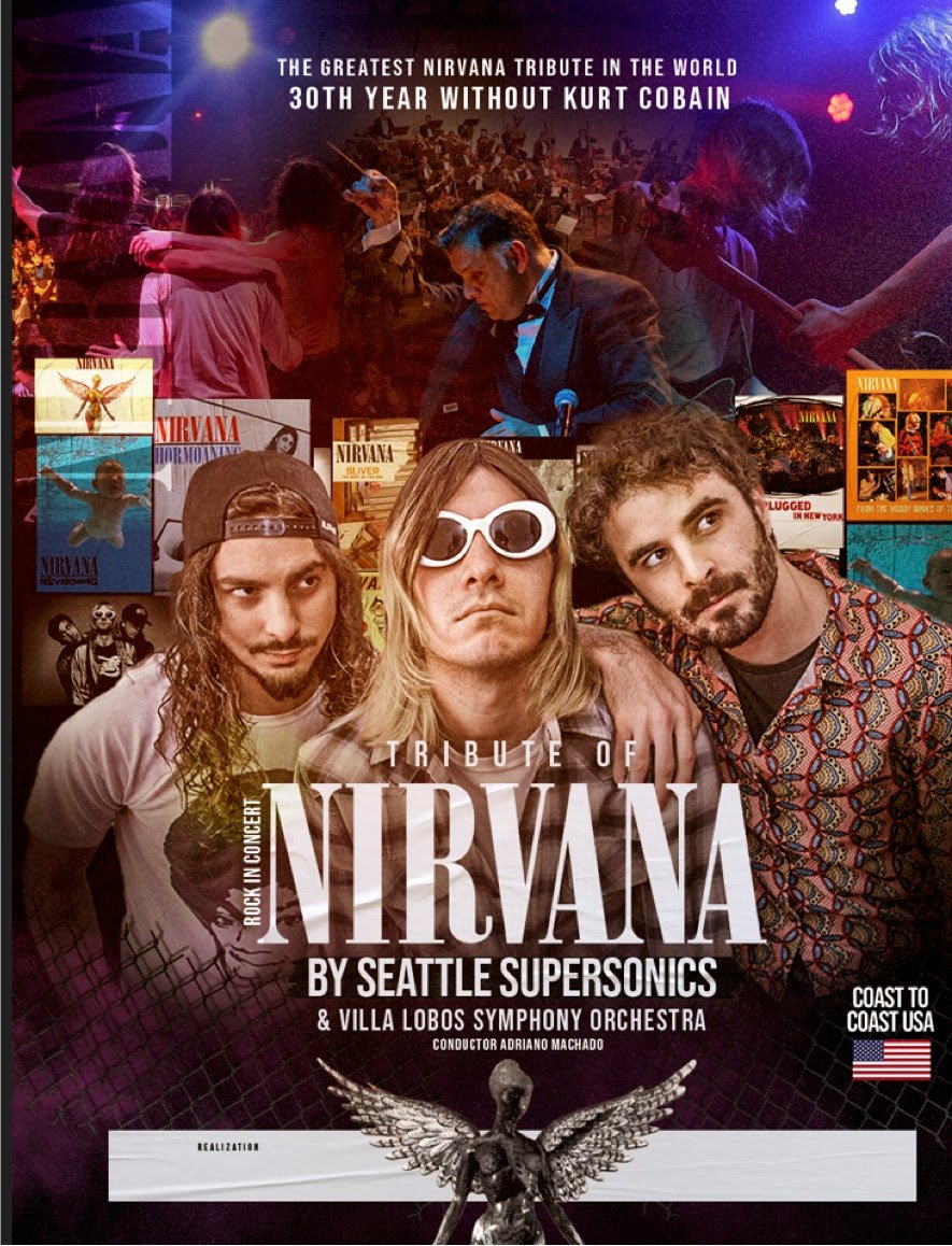Maior tributo ao Nirvana chega ao Brasil acompanhado por Orquestra Sinfônica