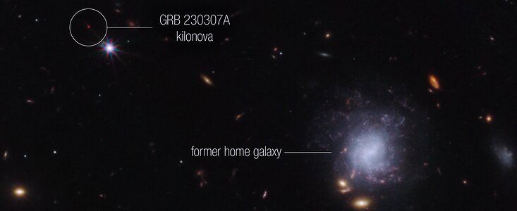 Webb makes its first detection of heavy element from star merger