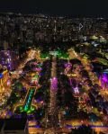 Vista aérea Praça da Liberdade - Luzes de Natal 