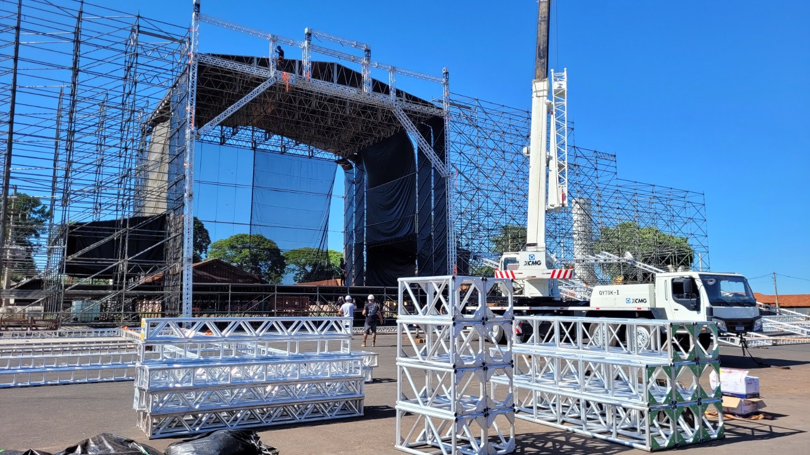 A poucas semanas do Carnaval, 75% da estrutura do OBA Festival já está pronta em São José do Rio Preto-SP
