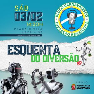 Bloco Diversão Brasileira traz o enredo sobre Inteligência Artificial intitulado "IA, mas não foi" em São
