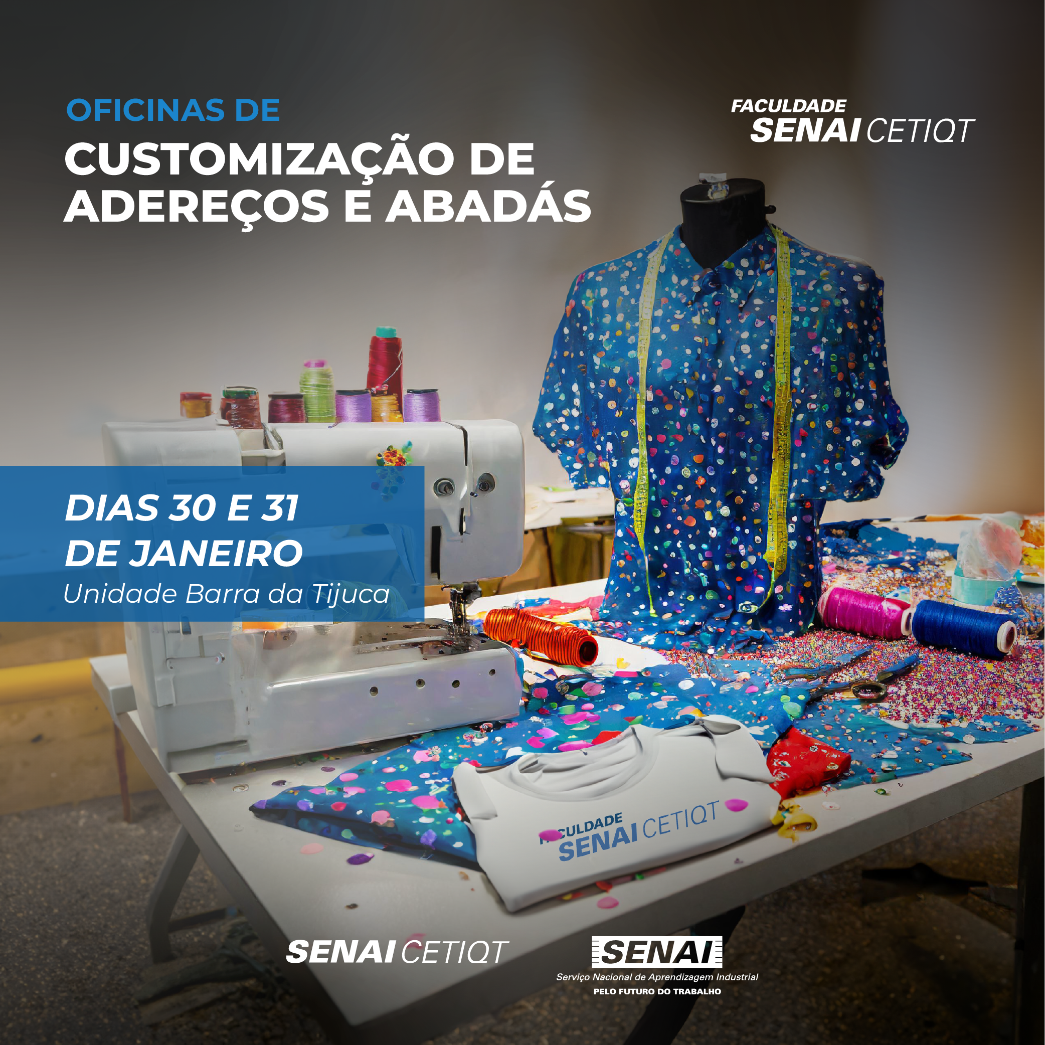 Do SENAI CETIQT para os blocos de carnaval