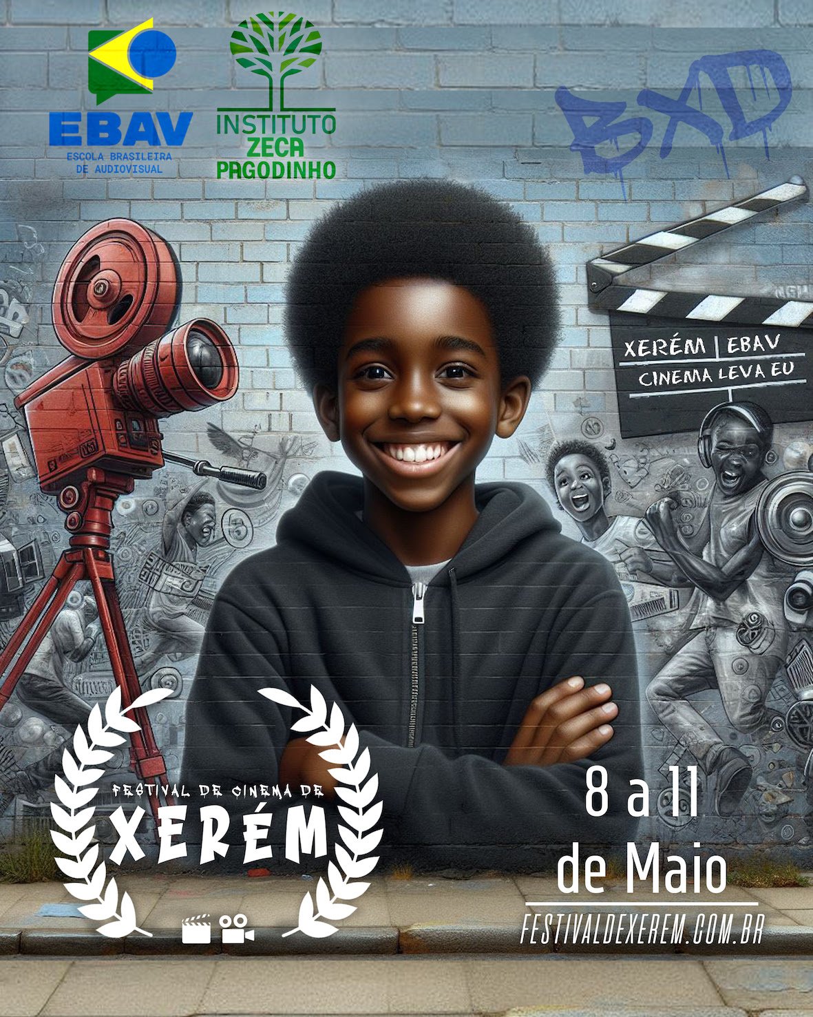 1º Festival de Cinema de Xerém,realizado pela EBAV e Instituto Zeca Pagodinho, abre inscrições