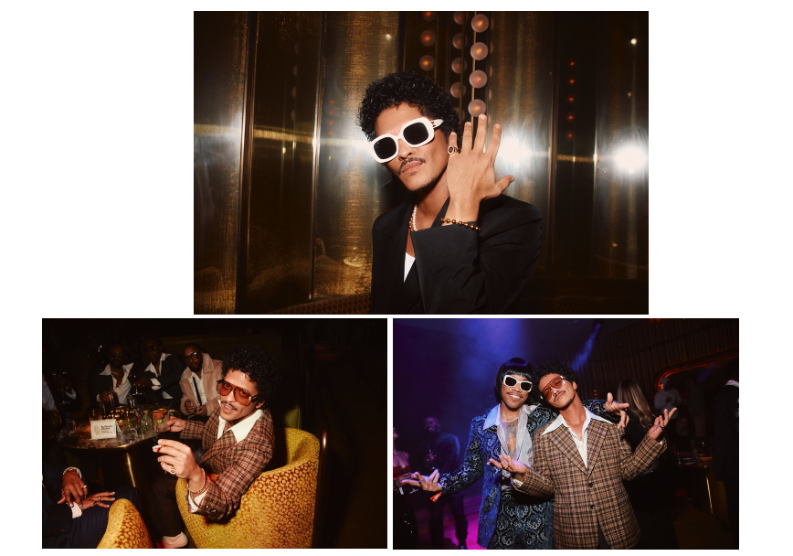 BRUNO MARS USA JOIA PERSONALIZADA DA TIFFANY & CO. PARA A GRANDE INAUGURAÇÃO DO BAR DE COQUETÉIS PINKY RING - imagem 2